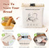 ANKEWY 17x13 Inch, 2 Packs Beeswax Bread Bags for Sourdough & Homemade Bread XL Reusable Bags for Homemade Bread