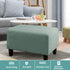 Turquoize Jacquard Ottoman Cover Stretch Storage Ottoman Slipcover Protector Covers Stretch Fabric Sofa Slipcover