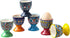 HENXFEN LEAD Boho Ceramic Egg Cups Set of 6 Colorful Egg Holders