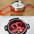 Goldlion Silicone Sling Lifter Accessories for Instant Pot 6 Qt and 8 Qt, Ninja Foodi, Red