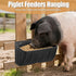 Bi fujian Feeders,5 Quart*2 Pack,Feeder Chicken Feeder Waterer,Hanging Goat Trough for Sheep Duck Poultry Dog, Fence