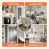 2-Pack, Lekesky Corner Shower Caddy Suction Cup, Corner Shower Shelf with Hooks, Bathroom Shelves No Drilling, Bathroom