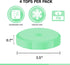 Masontops Tough Tops - Ball Wide Mouth Mason Jar Lids, Plastic Leakproof, Multi Colored Reusable Canning Lids