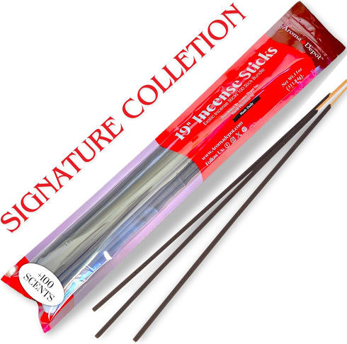 Aroma Depot Baby Powder Incense Sticks, 19'' Jumbo, Approx 27 to 30 Sticks Per Bundle, Long-Lasting Fragrance