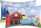 Everyday Kids 2-Pack Standard Size Pillowcases - 100% Soft Breathable Microfiber for 20 x 26” Pillows - Train
