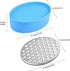 Cheese Grater with Food Storage Container & Lid, Perfect for Grating Hard Parmesan, Ginger, Vegetables (Blue)