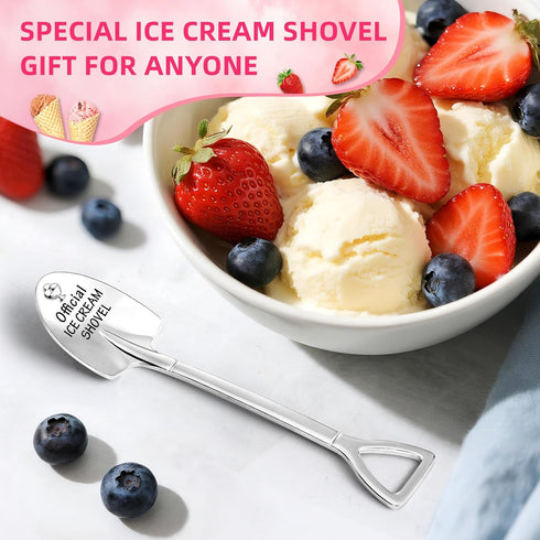 Belatelove Ice Cream Lovers Engraved Spoon Birthday Easter Gifts for Women Friends Sister Brother Daughter Son
