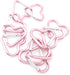 10pcs Heart-Shaped Aluminum Snap Hook Clip, Key Holder Keychain Clip (Light Pink)