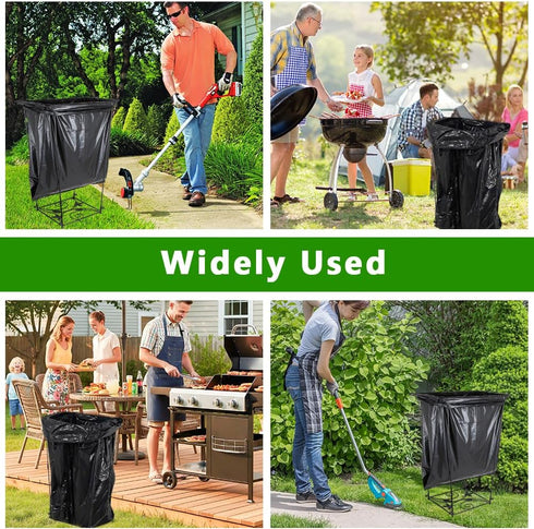 Hummingbird Trash Bag Holder, Metal Garbage Bag Holder, Portable Pattern Base Leaf Bag Holder, Multi-use Trash Bag