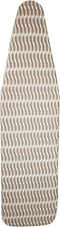 HOMZ Premium Standard Width Ironing Board Cover and Pad, Taupe/Brown/White Pattern