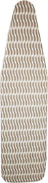 HOMZ Premium Standard Width Ironing Board Cover and Pad, Taupe/Brown/White Pattern