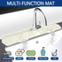 EBIGIC Kitchen Sink Splash Guard, Gen2-30" x 6'' Silicone Mat for Countertop, Bathroom, and Farmhouse Use