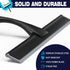 10-Inch Matte Black Shower Squeegee, All-Purpose Stainless Steel for Bathroom, Shower Doors, Mirrors, and Tiles