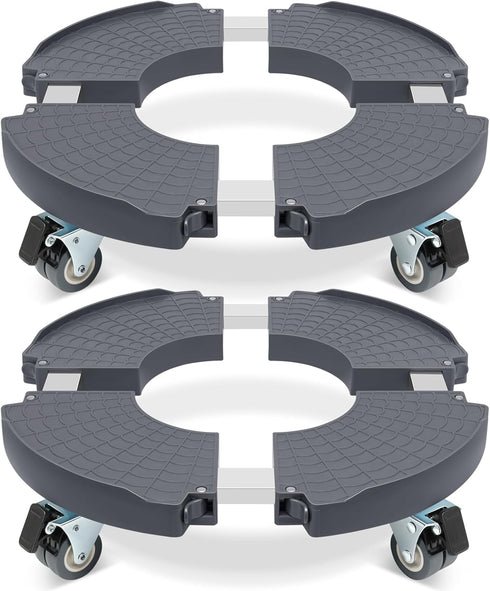 W B D WEIBIDA Round Dolly with Wheels Heavy Duty, Adjustable Pot