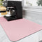 Coffee Mat - Absorbent Coffee Bar Mat for Countertops | Rubber Backed Dish Drying Mat for Espresso Machine 24x16