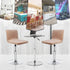 Counter (4, Velvet Bar Stool Seat Covers, Square Barstool Slipcovers, Height Chair Covers Khaki)