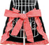 Hyzrz Cute Retro Aprons with Pockets for Women, Vintage Kitchen Cooking Apron, Mother Gift (Red)