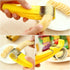 FireKylin Banana Slicer, 2 pcs ABS + Stainless Steel Cutter for Fruit and Vegetable Salad Tools