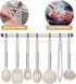 E-far Silicone Cooking Utensils Set, 7 Pcs Heat Resistant Kitchen Utensils with Stainless Steel Handle for Nonstick