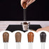 Espresso Coffee Stirrer, SANTOW Wood Handle Needle Type Coffee Distribution Tool, Professional Barista Tamper, Dark