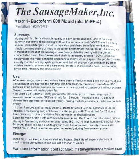 Mold-600 M-EK-4) The Sausage Maker - Bactoferm (Formerly Known as Bactoferm