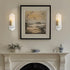 Set Wall Candle Sconces of Two, Rustic White Wood Wall Candle Holder Decor, Farmhouse Wooden Candle Holder Decorations