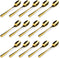15 Packs Demitasse Espresso Spoons, 4.3 Inch Mini Gold Coffee Spoon, Stainless Steel Small Spoons for Dessert
