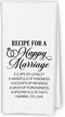 Funny Kitchen Towels: Just Married Gifts, 16x24 Inch Dish Towels for Couples, Newlyweds, Him, Her, Bride, Groom