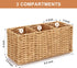 Ayiaren Wicker Flatware Caddies, Best Kitchen Silverware Organizer, Storage for Countertop, Party Utensil Holder