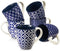 DOWAN Coffee Mugs Set of 6, 16 oz Large Porcelain Coffee Cups