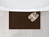 Utopia Towels Cotton Banded Rug - Bath Mats, 21 by 34 Inches, 100% Ring Spun Cotton, Dark Brown, 2 Pack