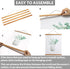 Magnetic Poster Hanger Frame for 16x20 16x22 16x24 Movie Music Posters, Teak Wood Picture Frames for Wall Art