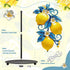 Countertop Thyle Mediterranean Capri Lemon Paper Towel Holder with Round Base Yellow Lemon Blue Leaf Bathroom Decor