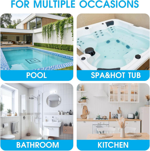 5 Pack TidyMister Hot Tub & Spa Scrub Pad Flexible Handheld Non-Scratch Scouring Pads, Pool Tile & Surface Cleaning