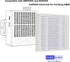 PUREBURG AM99 Replacement True HEPA Filters Compatible with AURORA,4WDKING,KENGEE,TILKOM Electrical Air Purifier AM99,H13 Air Clean 6-Pack