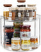 2 Tier Lazy Susan Turntable Organizer - 9.25'' Rotating Spice Rack for Kitchen, Pantry, and Bathroom Vanity