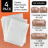 IMPRESA Variety 4 Pack Plastic Furniture Covers for Moving & Storage - Couch Covers for Sofa, Loveseat & Armchairs