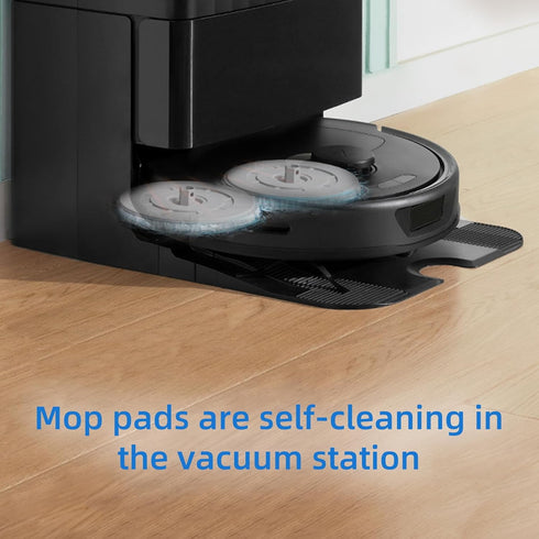 8 Pack Mop Pads Compatible with Roborock Q Revo/Qrevo MaxV Robot Vacuum Cleaner, Replacement Accessories Set