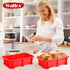 Walfos Silicone Bread Loaf Pan, 9 x 5 Inch Non-Stick Baking Pans Set of 2 for Bread, Cake, Meatloaf