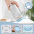 24oz 8 SHOWIN Overnight Oats Containers with Lids, Glass Jars with Lids pcs, Light Blue, Wide Mouth Mason jars