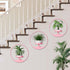ALACOO 2pcs) Metal Hanging Plant Stand Indoor, Art Frame Wall Decor Plant Shelf for Living Room, Entryway, Modern