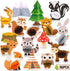Distaratie Woodland Baby Shower Decoration Table Centerpieces, Woodland Animals for Party Event, Set of 16