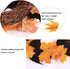 Orgrimmar 10” Halloween Maple Wreath Garland, Artificial Maple Leaf Bats Vines Door Hanging for Halloween Party and