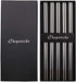 Devico 18/10 Stainless Steel Metal Chopsticks Set, Reusable, Dishwasher Safe (5 pairs)