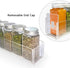 VAEHOLD Adhesive Acrylic Spice Rack with Nano Double Sided Tape, Wall Mount Organizer for Kitchen Cabinet Door - 2 Pack