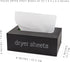 AuldHome Farmhouse Dryer Sheet Dispenser (Black) - Enamelware Fabric Softener Sheet Holder for Countertop Laundry Room.