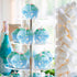 300 Count Cloud Blue Cupcake Liners, White Light Blue Cupcake Wrappers for Birthday Theme Party Baking
