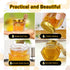 48 Pack 1.5 oz Aliggbent Mini Honey Jars Party Favors in Bulk, Small Hexagon Glass Honey Jars with Dippers, Gold Lids