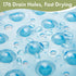 40 16 Inches, AmazerBath Shower Mat Non Slip x Bathtub Mat Shower Stall Mats with Suction Cups and Drain Holes, Non