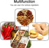 Meisuitd Transparent Garlic Twist Press Non-Slip Mincer and Peeler, Kitchen Gadget Press for Mincing Garlic, Onions